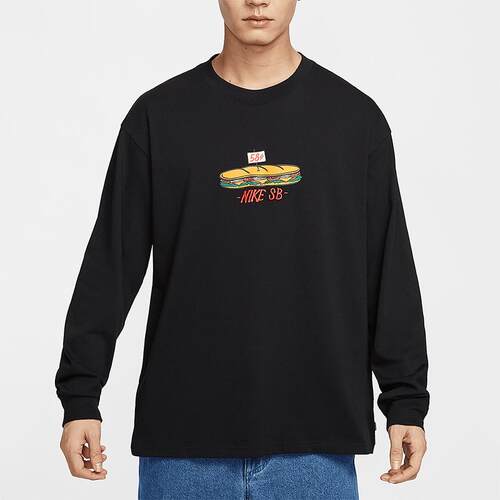 Nike耐克男装 时尚潮流印花运动休闲长袖T恤 HJ0807-010
