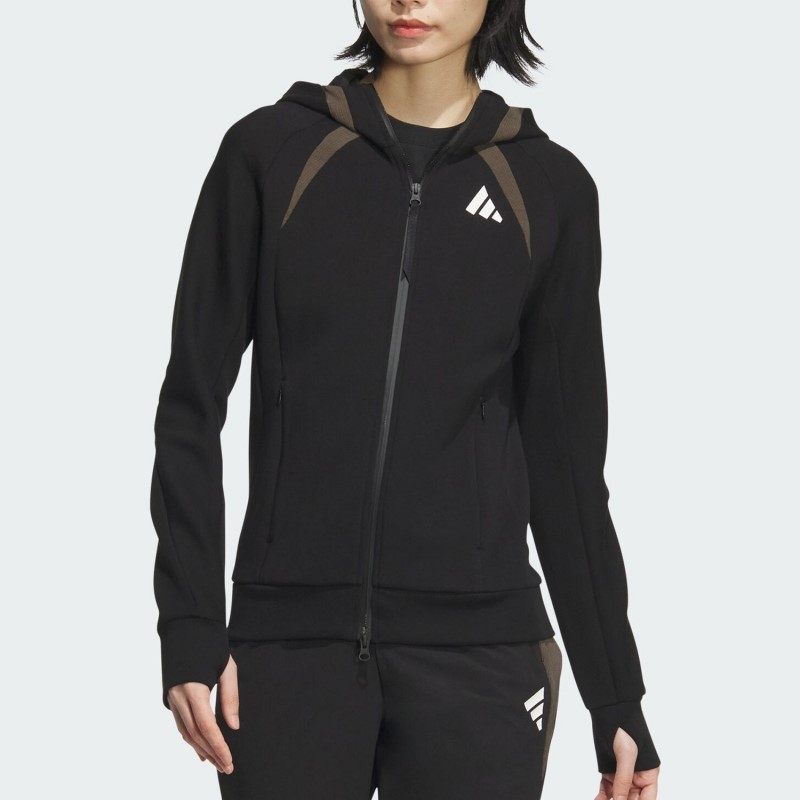 阿迪女装时尚运动休闲夹克外套