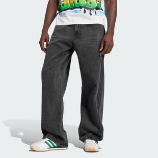 adidas三叶草男裤 简约百搭牛仔运动长裤JY6291 JY6292 KC2636