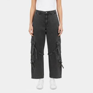 adidas三叶草女裤 时尚潮流百搭运动休闲宽松长裤KU9535