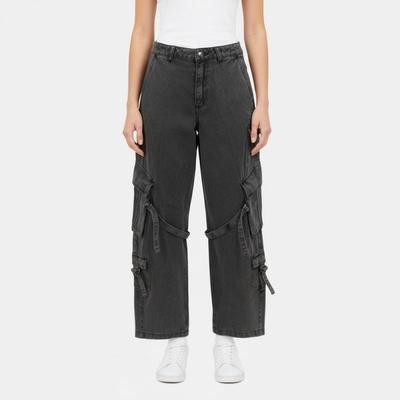 阿迪三叶草女款宽松长裤