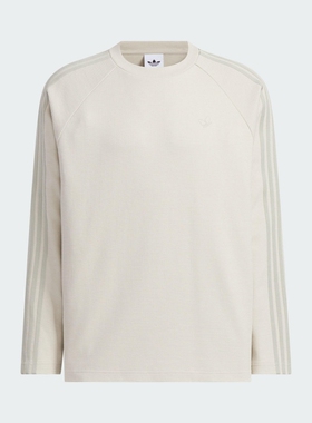 Adidas三叶草男装 宽松简约休闲圆领长袖T恤KH1175 KD1854 KH1200