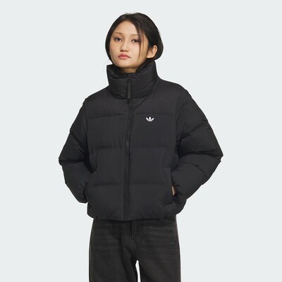 阿迪三叶草女装舒适简约羽绒服