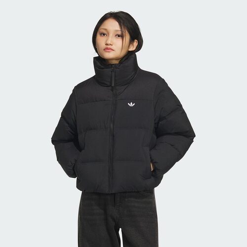 阿迪三叶草女装舒适简约羽绒服