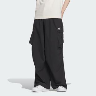 adidas三叶草男裤 宽松阔腿休闲运动长裤 IY9495 KD8211