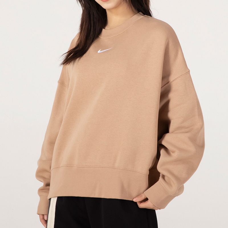 Nike//耐克女装 春季新款圆领宽松休闲运动套头卫衣DJ7666 FV8444