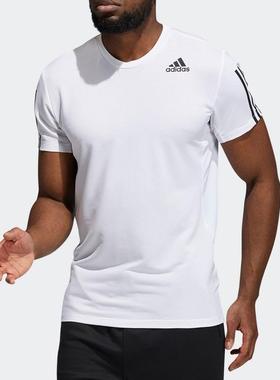 Adidas阿迪达斯男装 训练运动圆领短袖T恤H16877 KC1496 IB9096