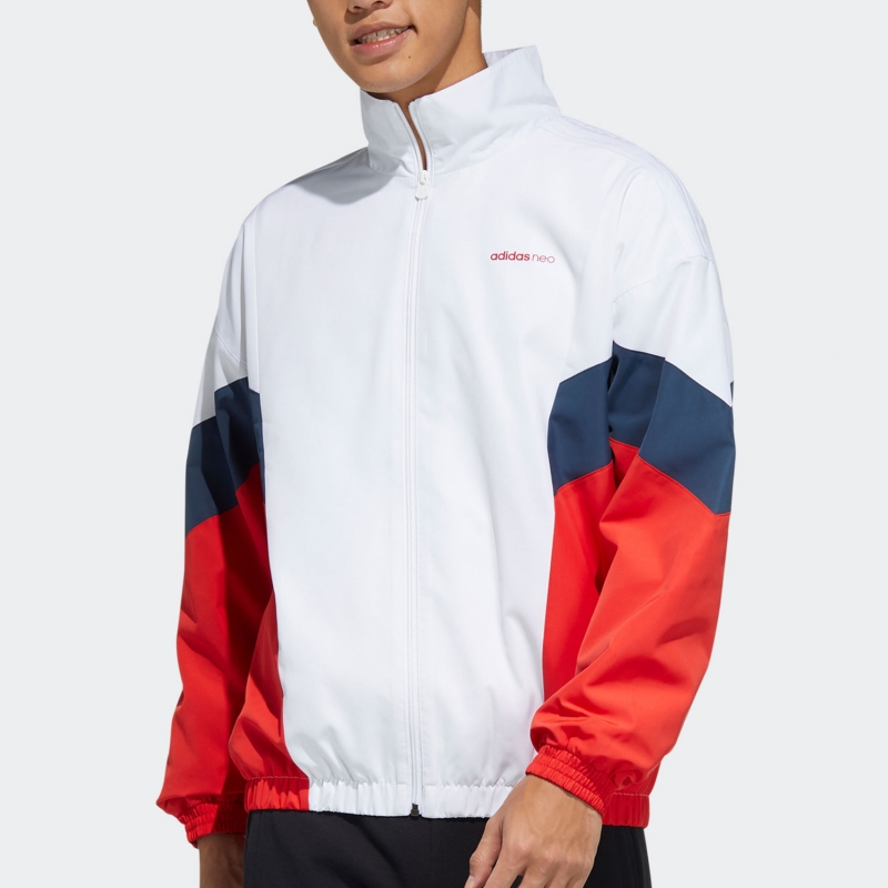 阿迪男舒适百搭立领夹克外套