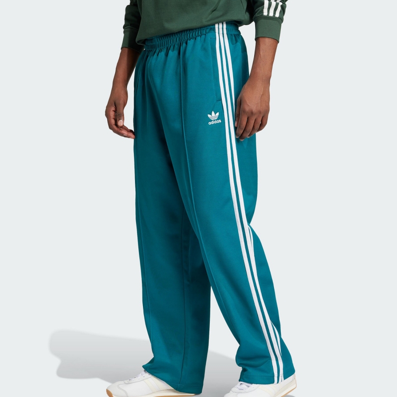 阿迪三叶草男裤条纹运动休闲长裤