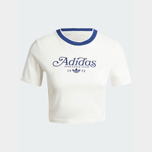 Adidas三叶草女装 透气休闲运动短袖T恤 IX3532 JY8884 IY9664
