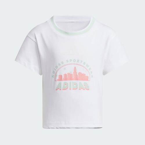 adidas阿迪达斯童装 时尚百搭舒适短袖T恤 JL7575 JL7576 IT4050