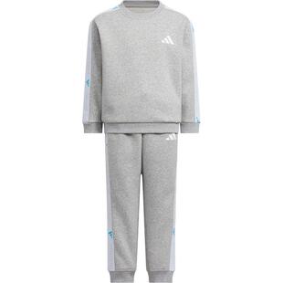 adidas阿迪 中大童经典时尚加绒保暖运动套装KR8302 KR8303KR8304