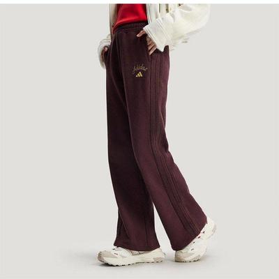 阿迪达斯女款宽松喇叭长裤