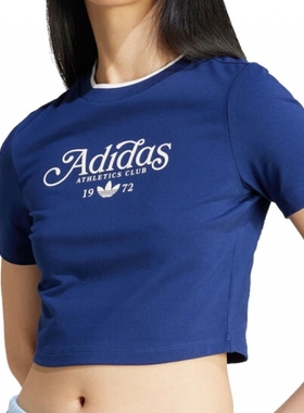 adidas三叶草女装 舒适透气运动休闲短袖T恤IX3544 JX6570 JX6571