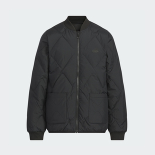 adidas阿迪童装 经典舒适保暖运动休闲立领羽绒服JM7222 KC5916