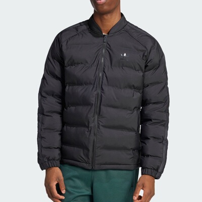 阿迪达斯三叶草立领棉服