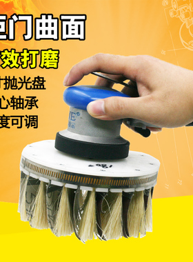 欧维尔150P气动异形打磨机砂光机柜门抛光机木工盘刷剑麻砂布刷盘