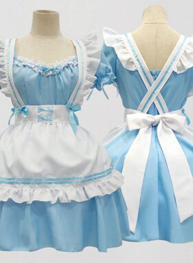 日系女仆装奇迹暖暖二次元动漫cosplay服装洛丽塔连衣裙大码女佣