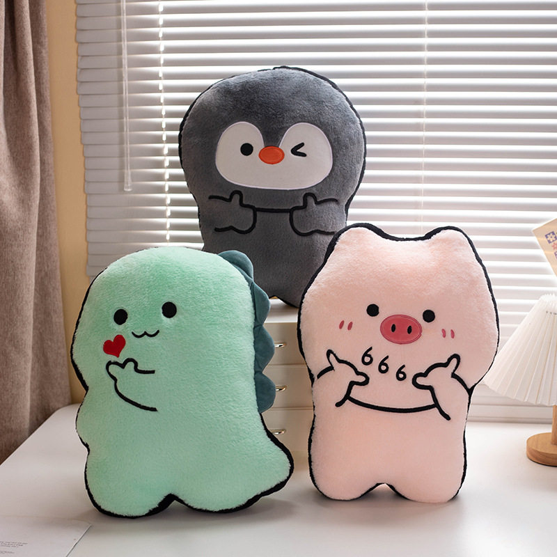 卡通少女搞怪小动物抱枕可爱猪猪玩偶沙发毛绒玩具靠枕办公室靠垫,居家布艺,抱枕被,淘宝优惠券,粉丝福利购,淘宝优惠卷