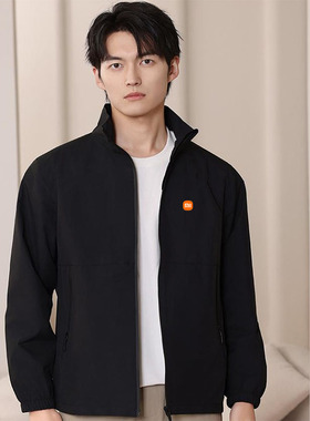 小米工作服秋冬季冲锋衣定制印logo4s店销售企业服装男女夹克外套