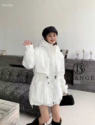 大橘子151大码羽绒服女胖MM冲锋衣90白鸭绒200斤女装新款棉衣棉袄