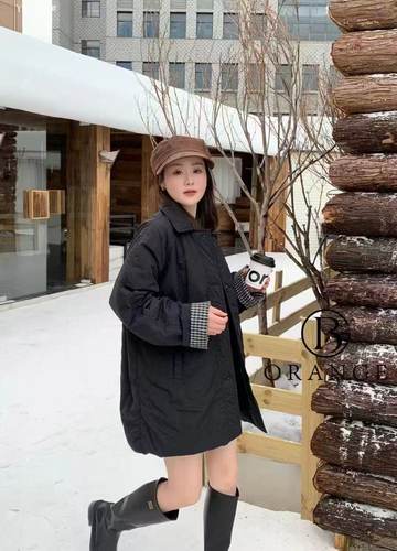 大橘子205大码棉服女胖MM中长款超轻棉袄200斤女装新款棉衣外套冬