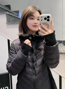 金影奇95023大码羽绒服女胖MM超轻薄90白鸭绒棉袄200斤女装新款冬