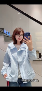 胖淼淼81373大码防晒服女胖mm风衣外套200斤女装新款开衫上衣超薄