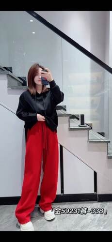 金影奇59231大码卫裤女胖mm阔腿裤200斤女装新款裤子高腰直筒裤秋