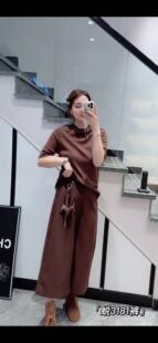 蜕变日记3181大码毛呢裤子女胖MM八分裤阔腿裤200斤女装新款裤裙