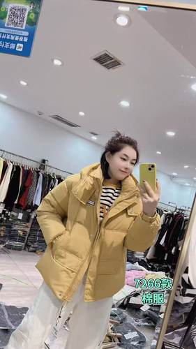 麻之味7266大码棉服女胖MM中长款棉衣200斤女装新款棉袄面包服冬