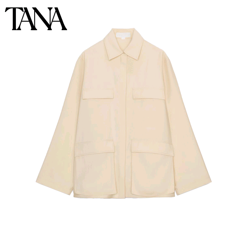 春季新品女装欧美极简单排扣长袖翻领垂性多口袋衬衫 1063828,女装/女士精品,衬衫,淘宝优惠券,粉丝福利购,淘宝优惠卷