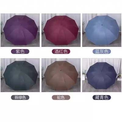 正品天堂33188E黑胶加大三折晴雨两用礼品福利伞可印广告商超配送