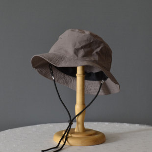 水洗速干渔夫帽子男女春夏日系ins薄款 简约透气防晒遮阳短檐盆帽