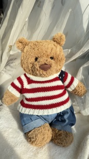jellycat巴塞罗熊衣服抱抱熊玩偶娃衣小熊娃娃巴熊毛衣 仅娃衣