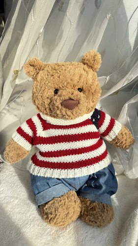 jellycat巴塞罗熊衣服抱抱熊玩偶娃衣小熊娃娃巴熊毛衣（仅娃衣）