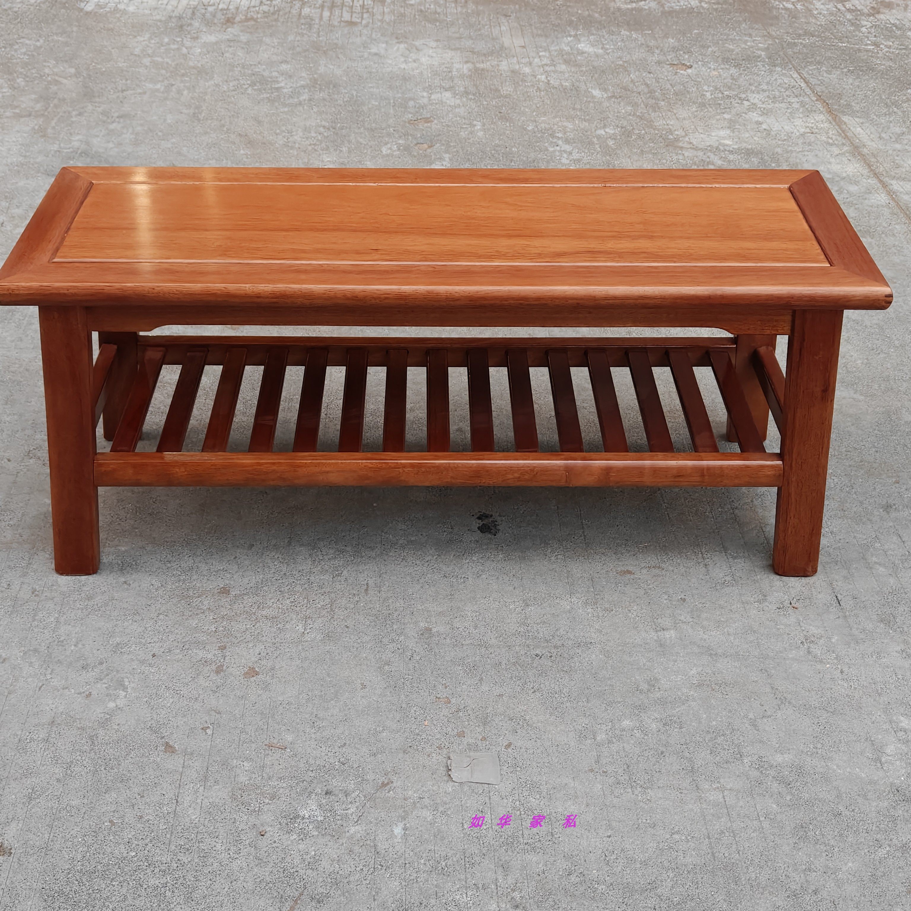 菠萝格实木换鞋凳双层鞋凳