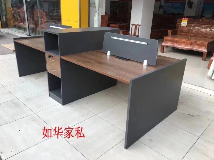 四个屏风隔断办公室电脑桌三胺板