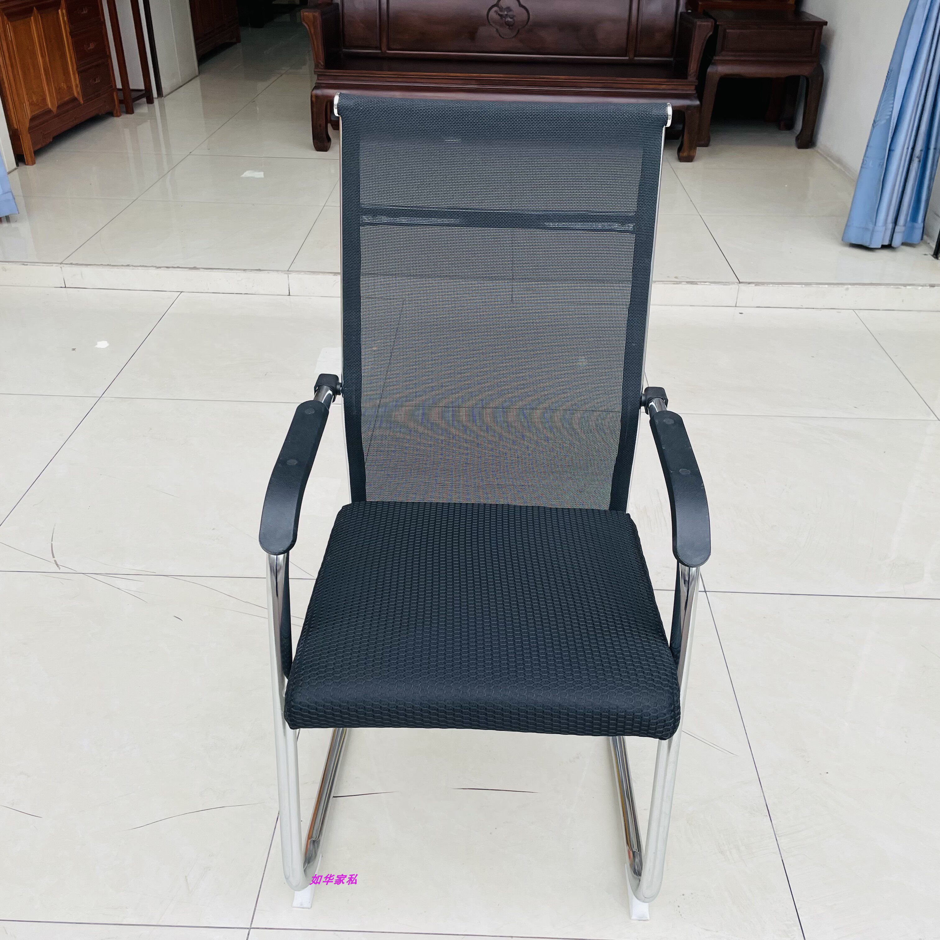 网布弓形办公椅电脑椅会议椅时尚新款文员职工椅财务透气椅厂直销