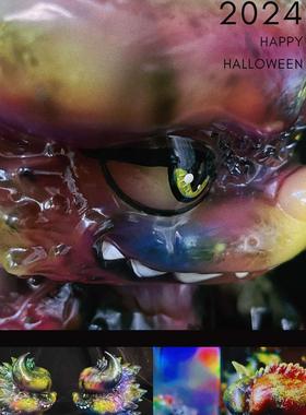 2024万圣节新品合集 大怪兽KASLA 蝠王 原创设计SOFUBI玩具