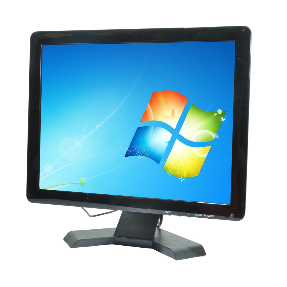 15寸电脑液晶高清显示器POS收银监控显示屏带AV HDMI VGA多个接口