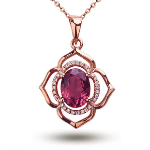 玫瑰银 成品空托银饰项坠吊坠 12mm 加工镶石6 S925纯银