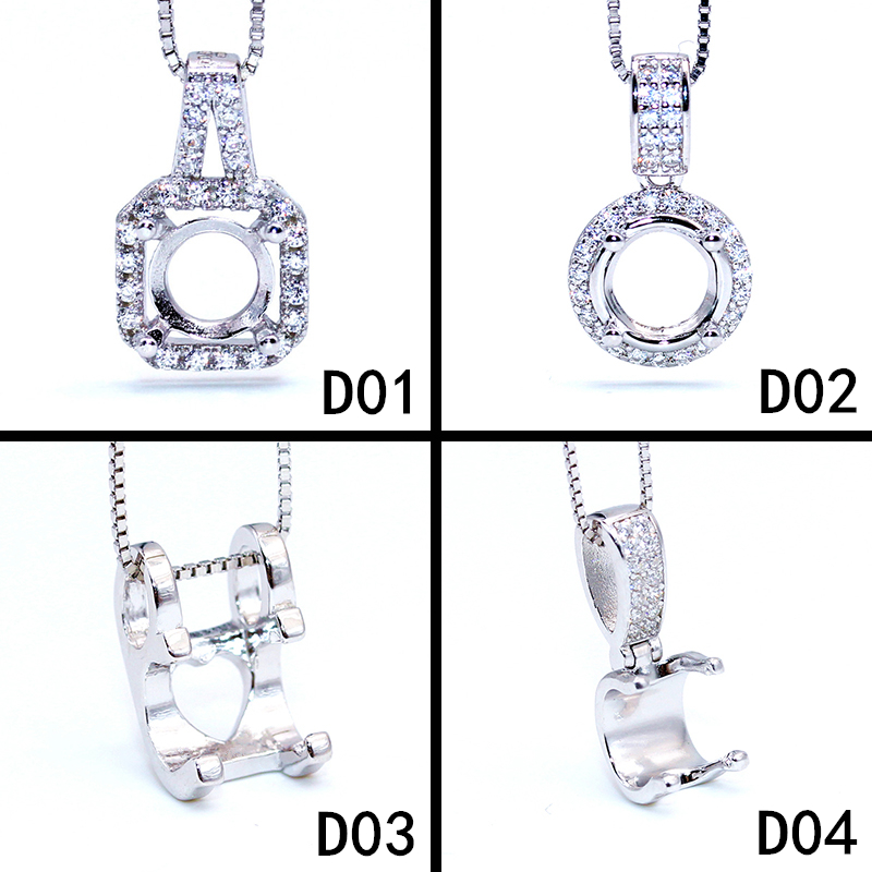 精工纯银镀18k金空托克拉莫桑钻