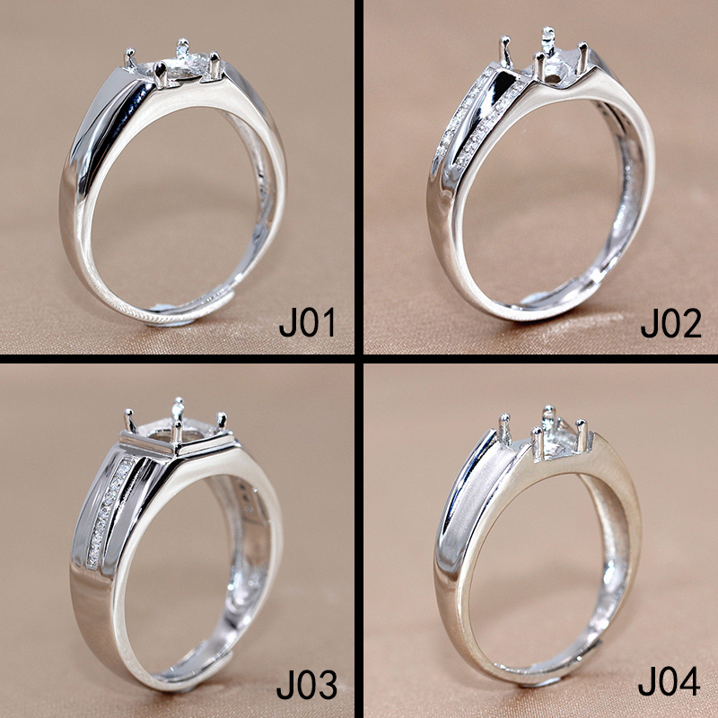 精工纯银定制1/2/3克拉莫桑钻