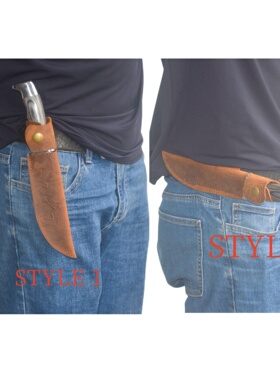 手工适用于 Buck巴克119 战术刀鞘刀套真皮复古牛皮疯马皮户外119