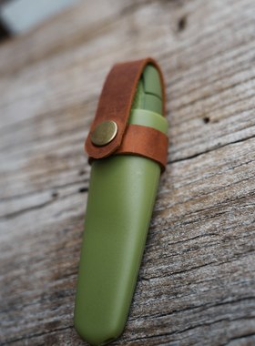 瑞典MORA莫拉冒险家皮套版疯马牛皮鞘防丢组件