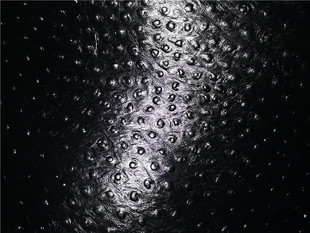 黑色鸵鸟纹头层牛皮厚1.1~1.3mm钱包手包皮鞋手工玩皮DIY真皮料挺