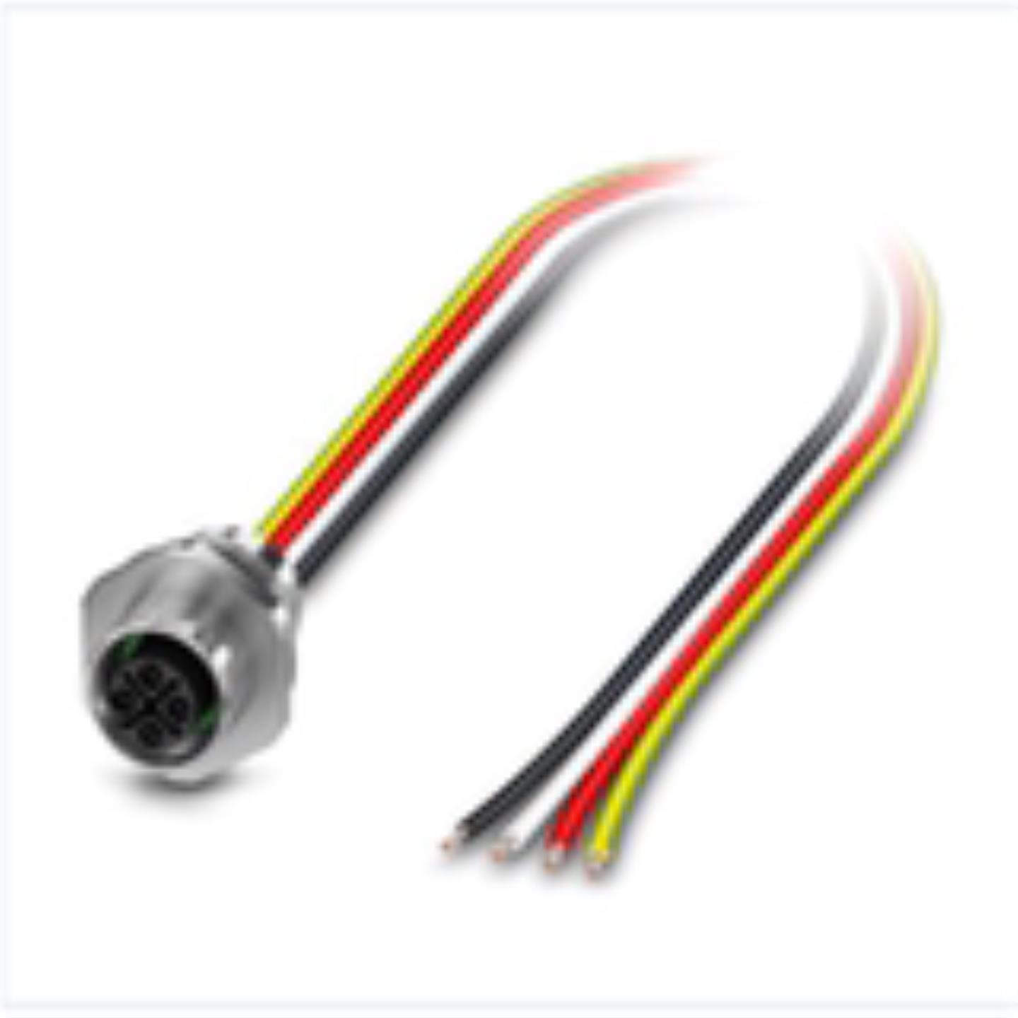 菲利克斯SACC-E-M12MSS-3PE-M16XL05-US - 设备连接器 板前安装