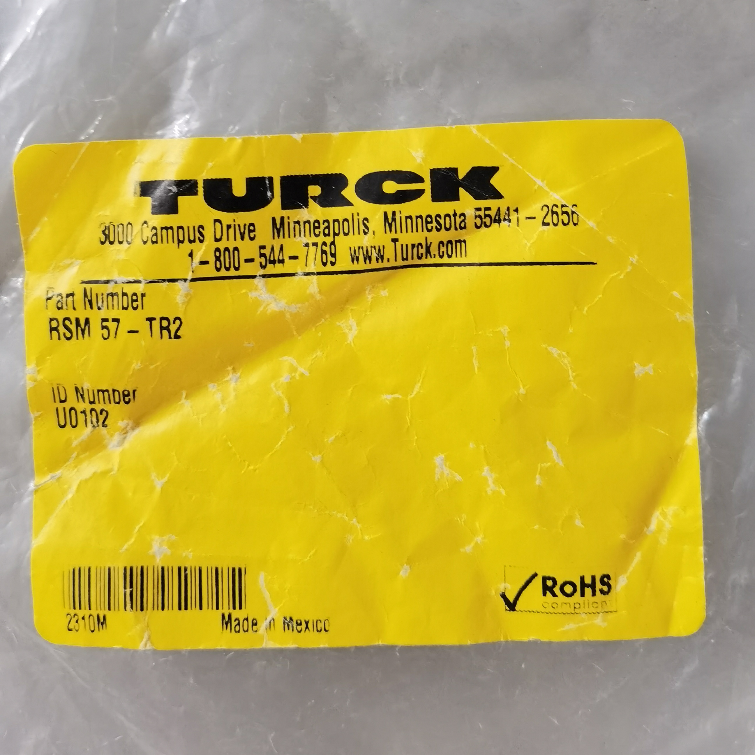 图尔克 总线端接电阻器 RSM 57-TR2  U0102  78