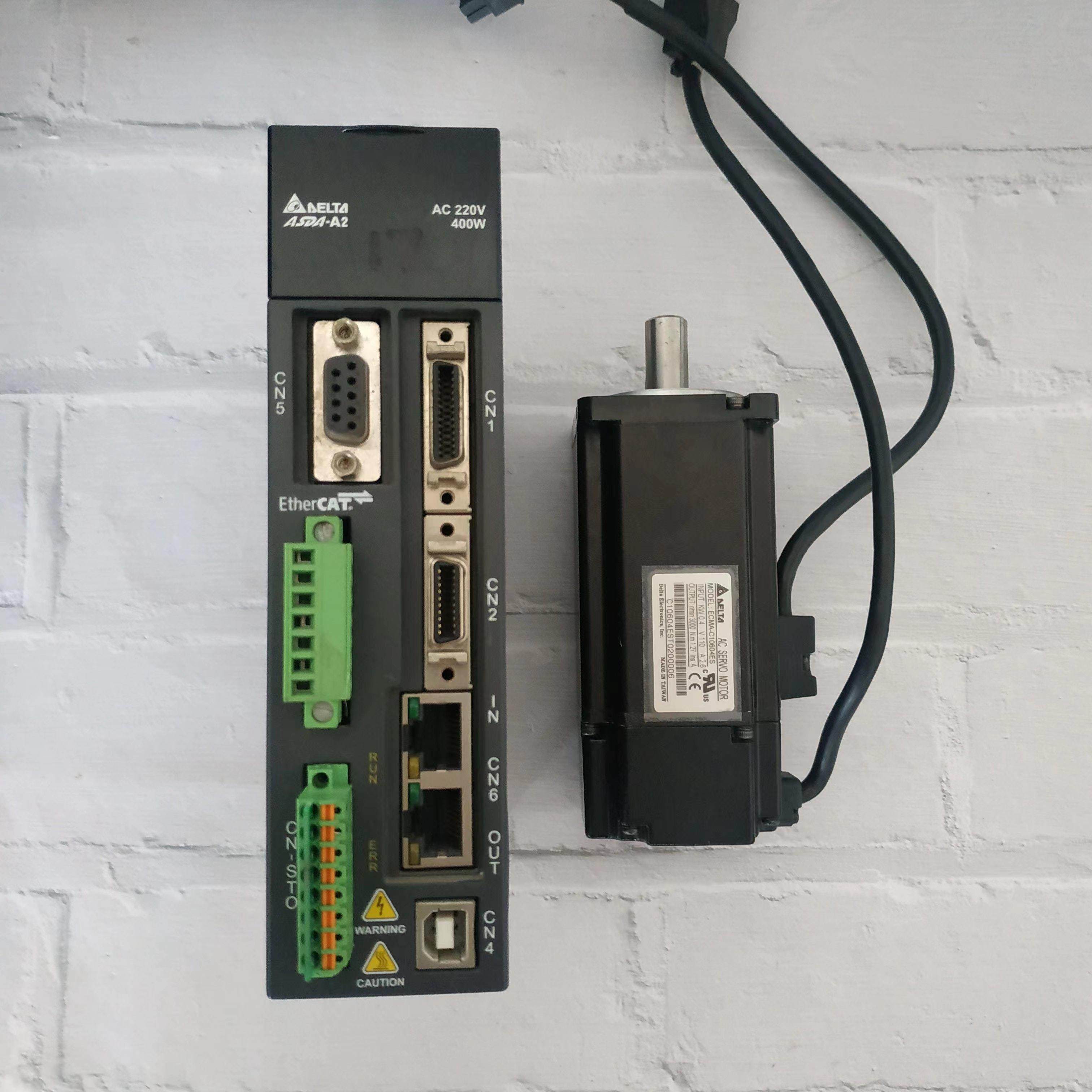 拆机A2台达400瓦伺服驱动套装ASD-A2-0421-EECMA-C10604ES